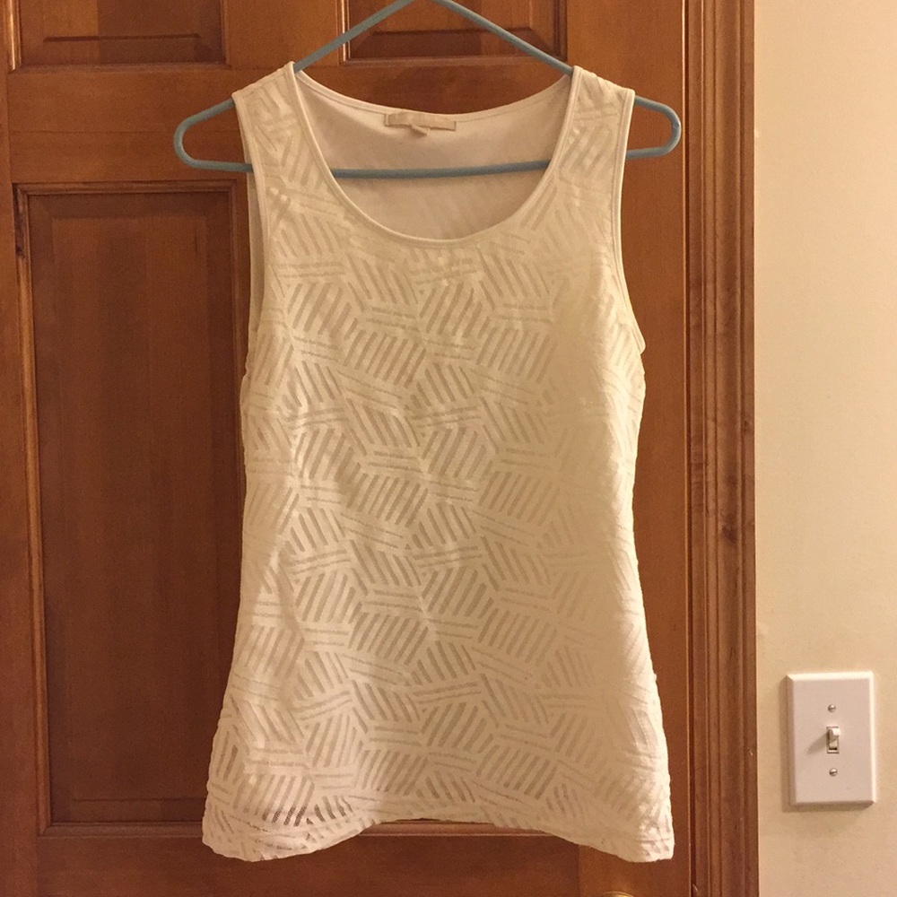 Banana republic white tank top